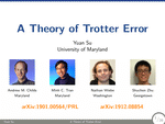 A Theory of Trotter Error (Simons Institute)